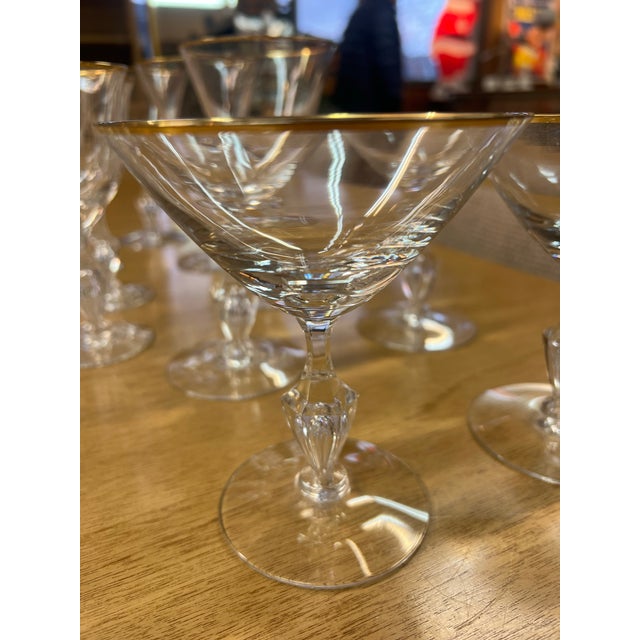 Mid-Century Modern 1960s Tiffin Franciscan Mansfield Glassware 34 Piece Set For Sale - Image 3 of 9