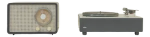 Radio SK 25 by Fritz Eichler and Record Player PS2 by Dieter Rams for Braun, 1960s