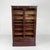 Brown Oak Roller Shutter Cabinet, 1920s For Sale - Image 8 of 18