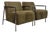 Vintage MCM Chrome & Suede Lounge Chairs - Pair For Sale