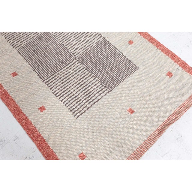 Early 21st Century Contemporary Swedish Flat-Weave Wool Runner by Doris Leslie Blau For Sale - Image 5 of 7