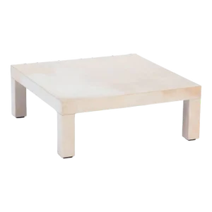 A Square Parchment End or Coffee Table in the Manner of Jean- Michel Frank, Contemporary