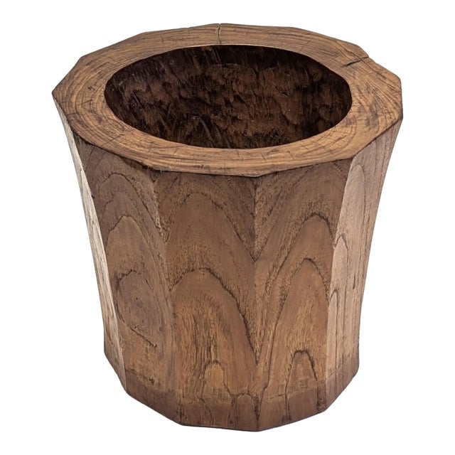 Antique Wooden Mortar For Sale