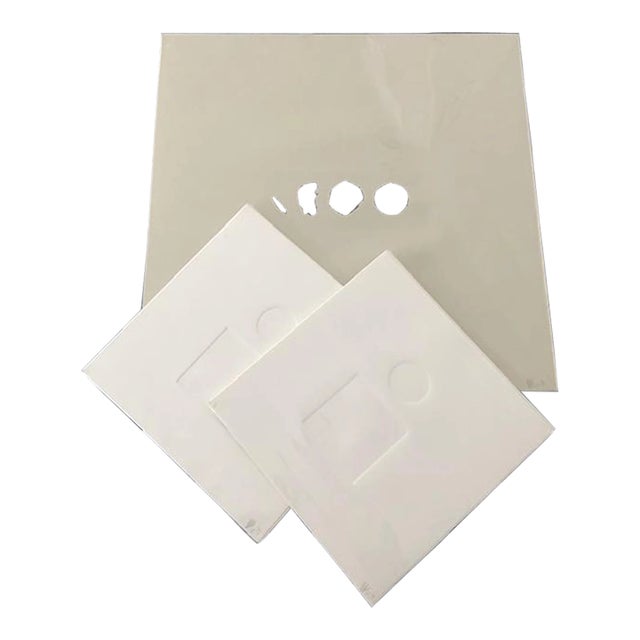 3 Unframed Abstract Compositions, 2 in the Style of Omar Rayo. For Sale