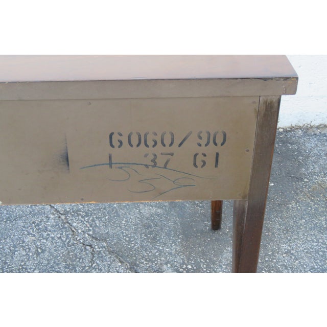 Wood Mid Century Modern Nightstand End Side Bedside Table 5919 For Sale - Image 7 of 12