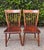 Wood Rustic Primitive Small Scale Mid 19th Century Bamboo-Turned Windsor Side Chairs With Single Board Seats, a Pair For Sale - Image 7 of 9