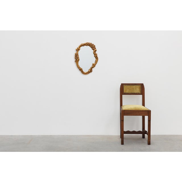 Rococo Rococo Style Gilt Mirror with Floral Garlands, Italy, 1950s For Sale - Image 3 of 11