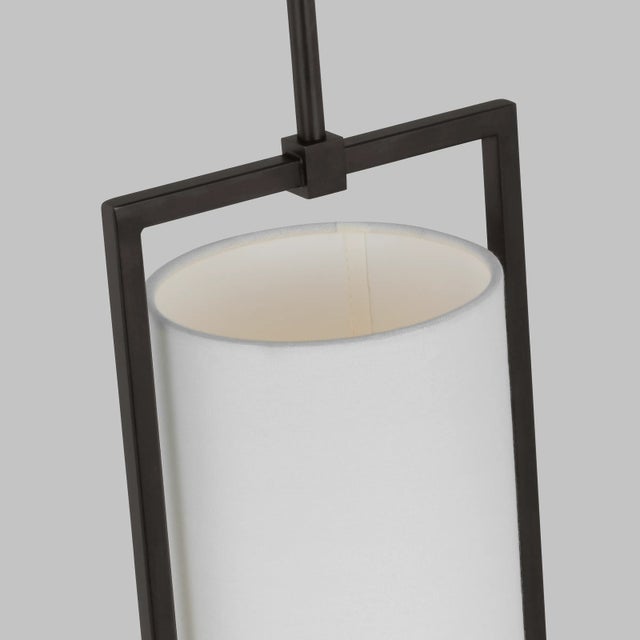 Visual Comfort Thom Filicia by Visual Comfort Studio Sherwood 1-Light Small Pendant in Aged Iron For Sale - Image 4 of 5