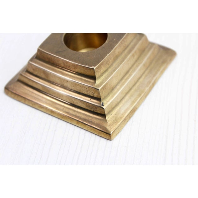 Vintage Candlestick in Brass, 1970s For Sale - Image 3 of 7