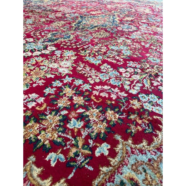 Large Floral Kirman Style Rug, 1930s For Sale - Image 18 of 18