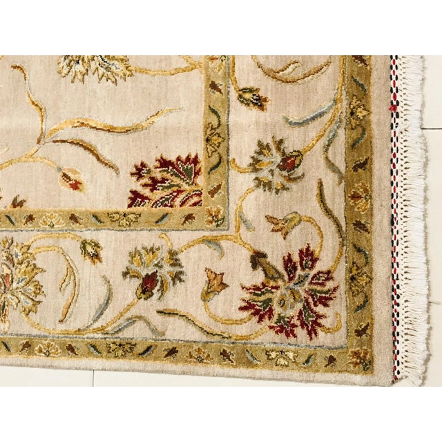 1980s Indian Floral Rug, 1980s For Sale - Image 5 of 18