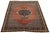 Antique Bidjar Style Wool Rug in Terracotta & Indigo, Hand-Knotted Medallion For Sale - Image 4 of 12