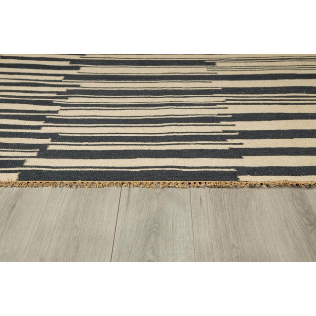 Modern Nakul Lines Natural 3'6" X 5'6" Area Rug For Sale - Image 3 of 8