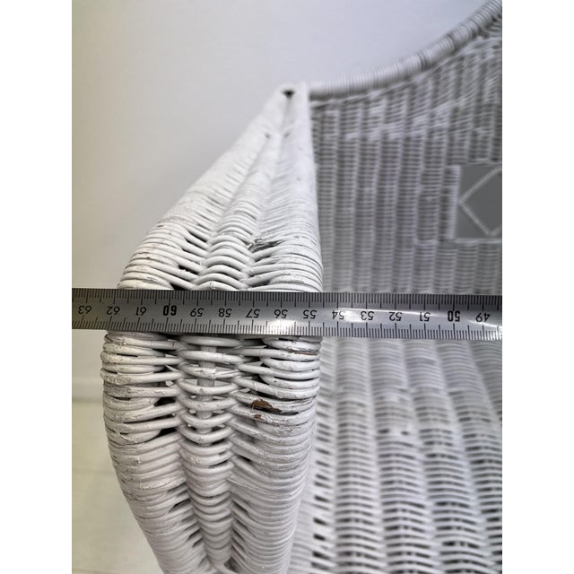 Vienna Secession Wicker Armchair, Austria, 1905 For Sale - Image 9 of 11