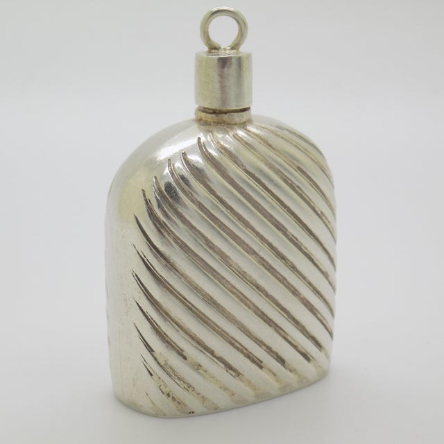 1980s Vintage Italian Handmade Silver 800 Miniature Perfume Bottle, 1970s For Sale - Image 5 of 11