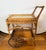 Tan Heywood Wakefield Wicker Rolling Bar Cart Tea Cart With Removable Glass Tray For Sale - Image 8 of 9