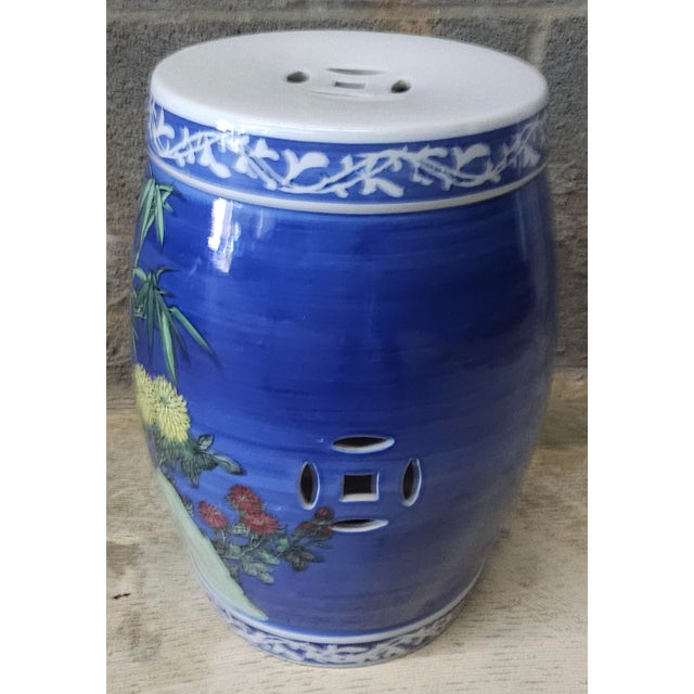 Chinese Chinese Enameled Ceramic Garden Stool For Sale - Image 3 of 6
