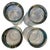 Mid 20th Century Vintage 1956 Libbey “Mediterranean” Atomic Fish Tumblers — Set of 4 For Sale - Image 5 of 9