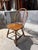 Wood Set of 4 Nichols & Stone Brace Back Windsor Style Oak Side Chairs For Sale - Image 7 of 17