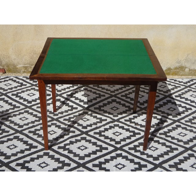 Antique Game Table in Walnut, 1800s For Sale - Image 4 of 18