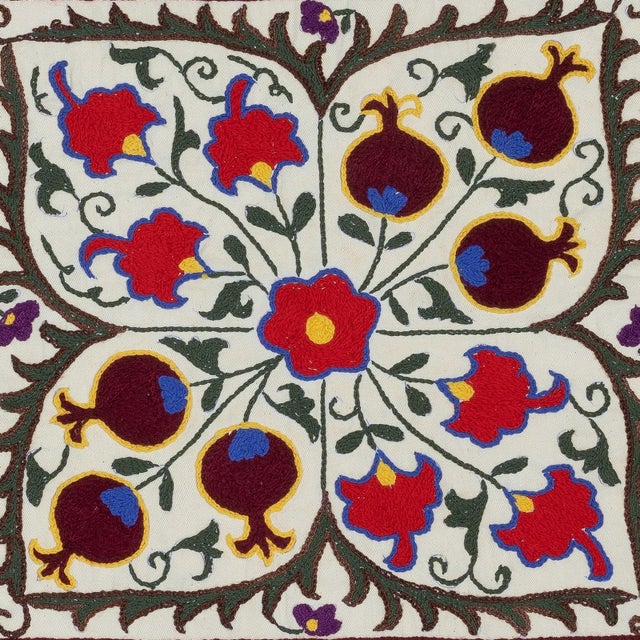 New Hand-Embroidered 100% Cotton Cushion Cover – Authentic Uzbek Textile Art Bring a touch of Central Asian heritage to...