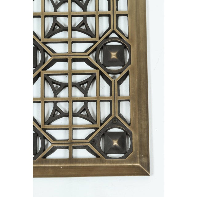 Historical Arts and Casting Bronze Grille For Sale - Image 4 of 7
