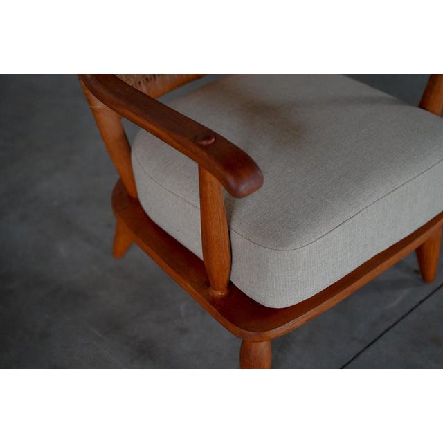 Lounge Chairs with Rattan Backrest, France, 1950s, Set of 2 For Sale - Image 13 of 18