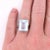 Vintage Cocktail Ring 18K Gold and Aquamarine, Size 5.75 For Sale - Image 4 of 8