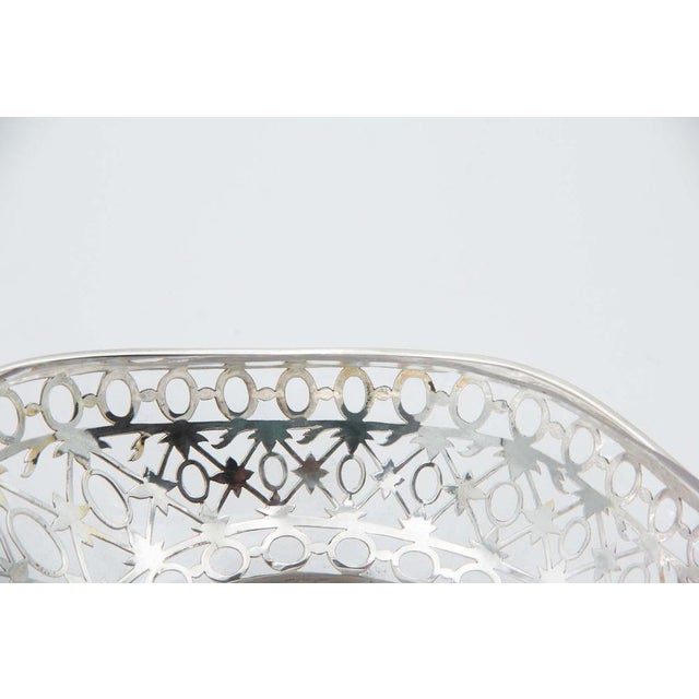 Fruit Bowl with Cut-Out Silver Structure, in Good conditions. Designed 1890 to 1919