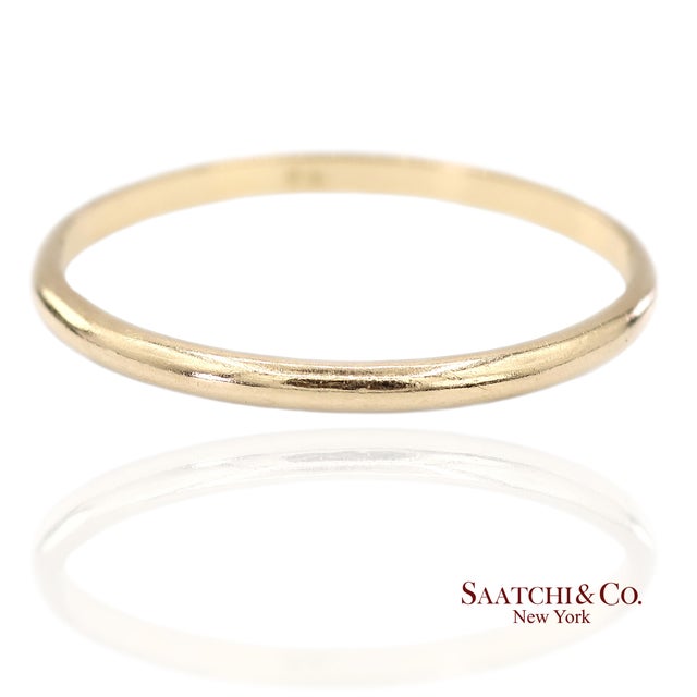 18K Yellow Gold Band Ring Metal Type: 18k Yellow Gold Total Item Weight: 1.1 Grams Ring Size: 7.25 (Resizable) Dimensions:...