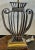 Metal Polished Metal Shade & Wrought IronTable Lamp, France, 1940s For Sale - Image 7 of 18