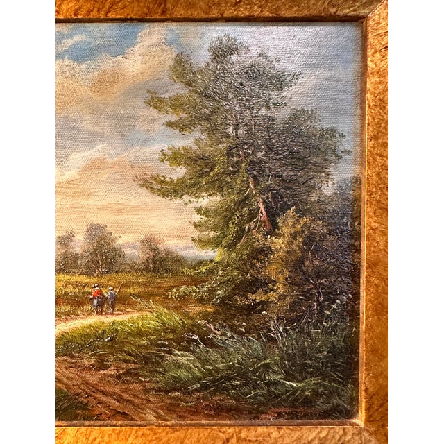 1990s Jean Daumier Original French Impressionist Oil Painting on Canvas | Countryside Landscape | Ornate Gilded Frame For Sale - Image 14 of 18