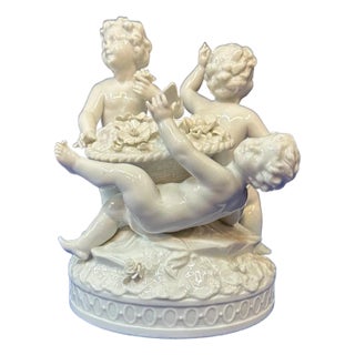 19th Century Porcelain Children at play For Sale
