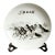 Chinese Ceramic Plate,White Glaze Porcelain Plate Hand Painted Horses Pattern For Sale