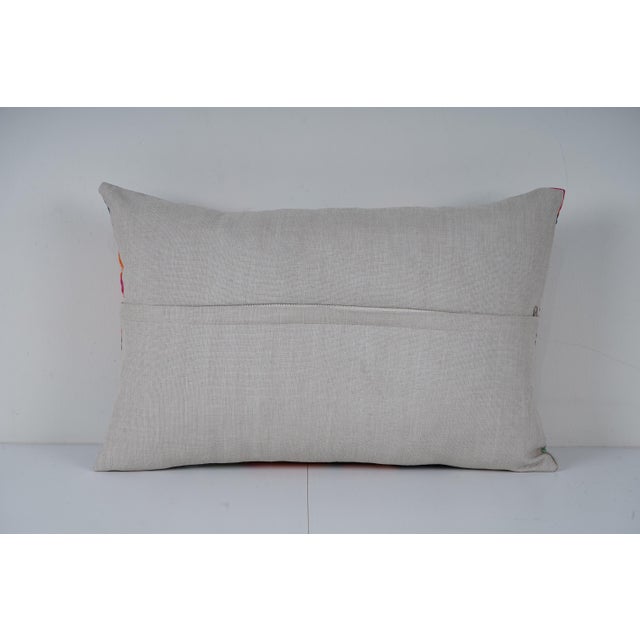 Old Uzbek Trade Cloth Pillow Cover For Sale - Image 4 of 4