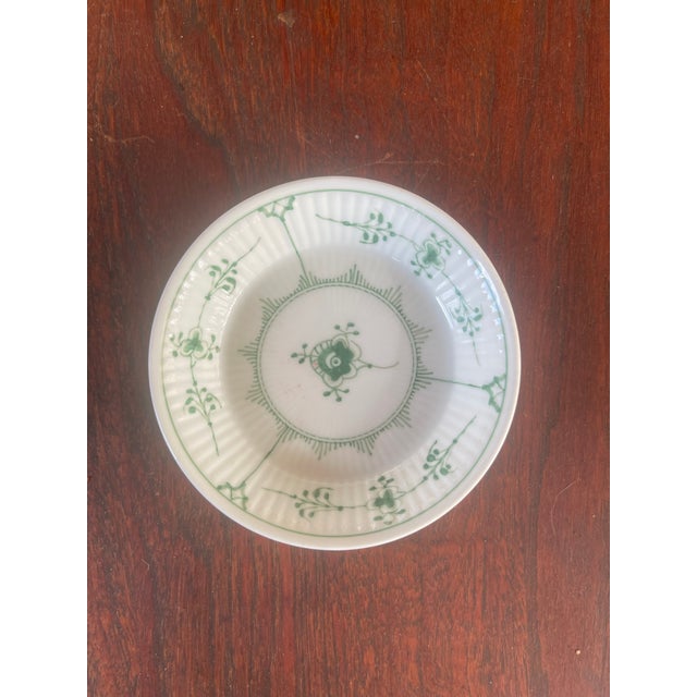Vintage Royal Copenhagen Green Fluted Plain 2239 Olive Bowl 4 3/8"d For Sale In Santa Fe - Image 6 of 7