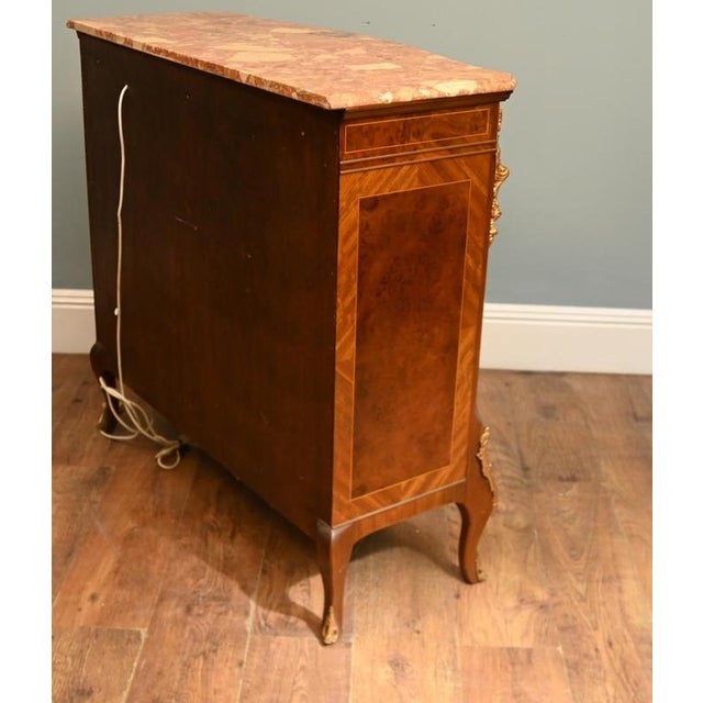 Vintage Buffet in Walnut and Marble, 1920 For Sale - Image 10 of 11