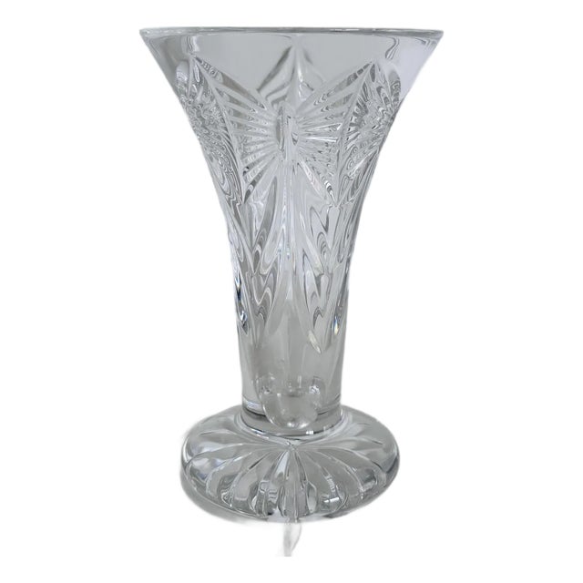 Waterford Crystal Vase With Butterflys For Sale