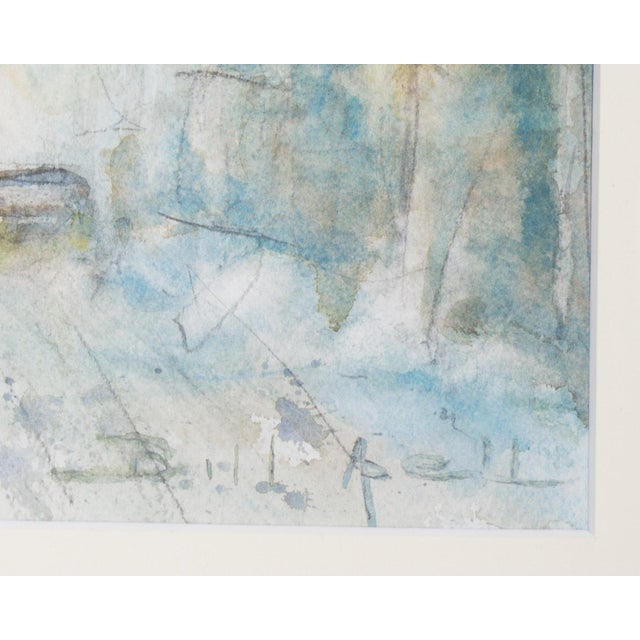 Watercolor Painting of a City by Bill Abell For Sale In Indianapolis - Image 6 of 7