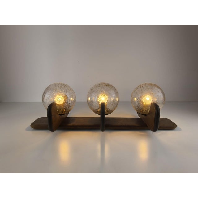 Vintage Three-Glass Globe Wall Light from Kaiser Leuchten, 1960s For Sale - Image 12 of 18