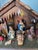 Large sacaled plaster hand painted Nativity set from Italy. Hand painted creche with baby Jesus and manger animals....