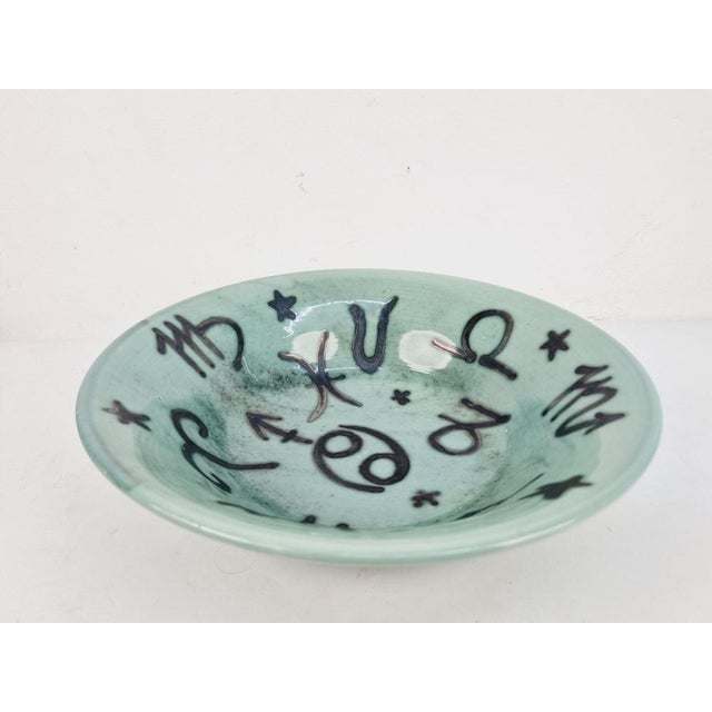 Ceramic Decorative Plate with Horoscope Motif by Géza Gorka, 1960s For Sale - Image 10 of 10