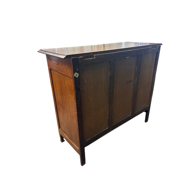 Gorgeous Dutch Arts & Crafts Buffet Cabinet C. 1920 For Sale - Image 9 of 18