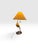 1990s 1990s Festa & Co. Glen Ellen California Sculptural Steel & Stone Table Lamp For Sale - Image 5 of 8