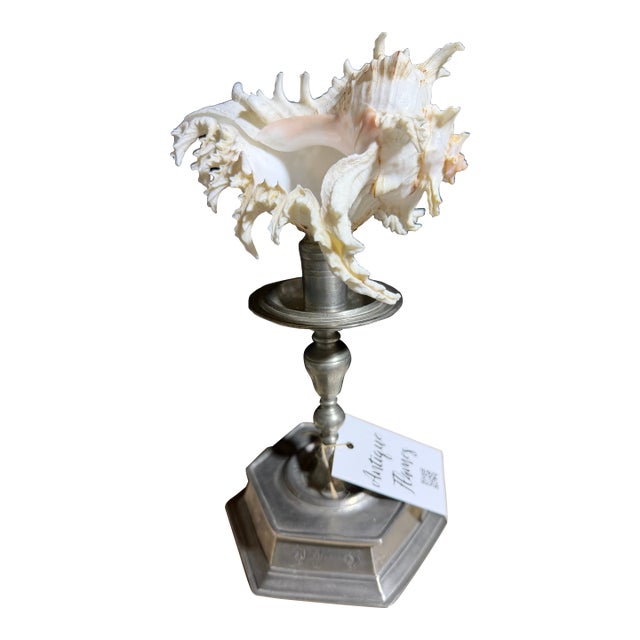 Celestial Meets the Sea Godinger Candlestick-Coastal Art Sculpture For Sale
