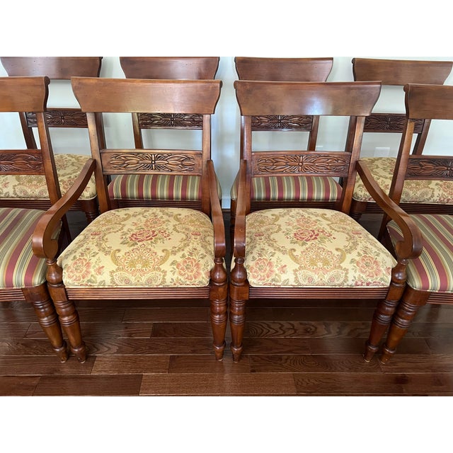 Early 21st Century Set of 8 Ethan Allen British Classics MacKenzie Dining Chairs For Sale - Image 5 of 12