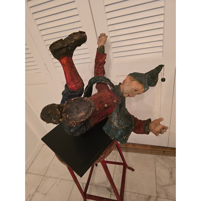 Vintage Mid Century Folk Art Sculpture of Falling Figure For Sale - Image 15 of 15