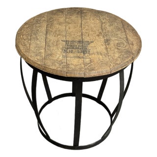 Maker's Mark Whiskey Barrel Side Table For Sale