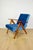 Classic armchair Var B-310 from the 1960s, vintage style, upholstered in blue velvet with dark wood elements. We offer the...