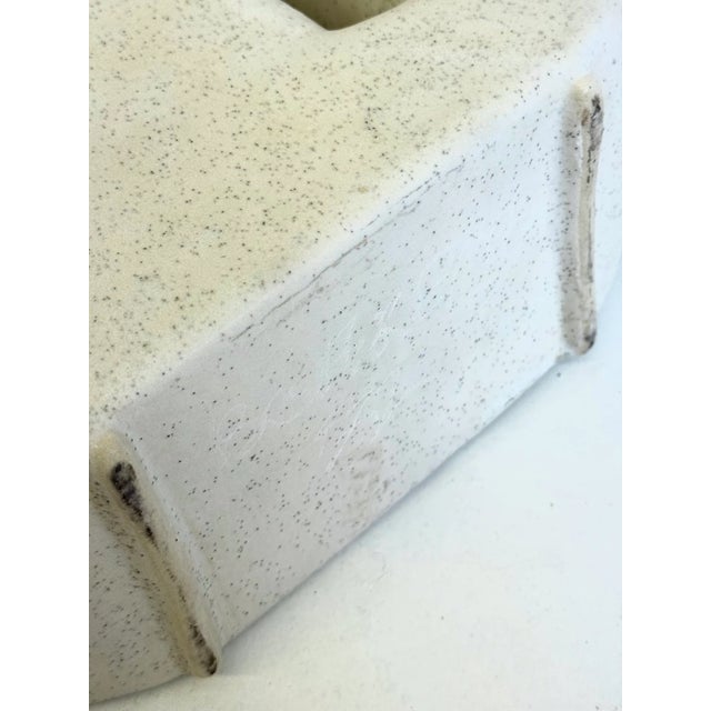 Mid-Century Modern Off White Ceramic Vase from Nereo Boaretto, 1972 For Sale - Image 3 of 7